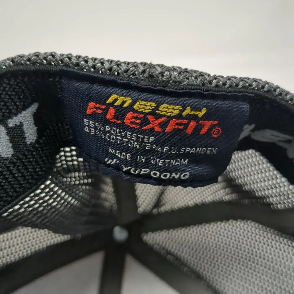 Flexfit Baseball Cap Gray One Size Patty-O-Matic Food Machines Mesh Back Hat